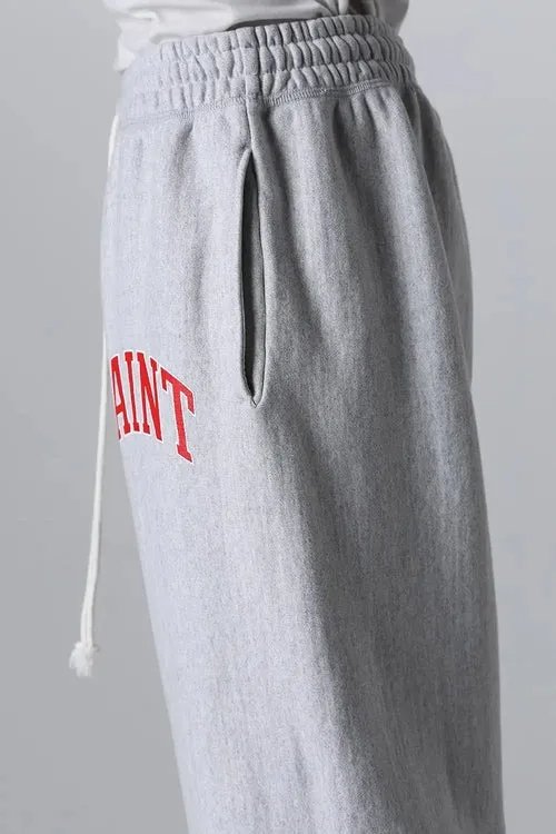 SAINT MICHAEL ARCH SAINT SET PANTS/BLACK The latest SAINT LOGO sweatpants, washed black/gray gray S-XL, custom woven and dyed, black surface and gray bottom fabric, same as the original version, original level straight cracking pulp, original cut and loose fit